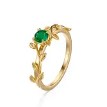 Pierścionek zaręczynowy z szmaragdem AJPZ_149